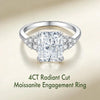 Radiant Cut Moissanite Engagement Ring