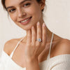 Cushion Cut Moissanite Engagement Ring