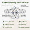 Oval Moissanite Solitaire Ring