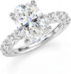 Oval Moissanite Solitaire Ring