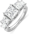 Princess Cut Moissanite Wedding Band