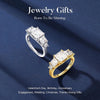 Princess Cut Moissanite Wedding Band