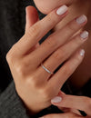 Sterling Silver Moissanite Stackable Ring