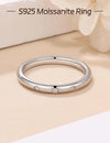 Sterling Silver Moissanite Stackable Ring