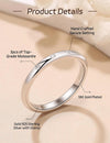 Sterling Silver Moissanite Stackable Ring