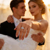 Moissanite Sterling Silver Engagement Ring
