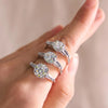 Moissanite Sterling Silver Engagement Ring