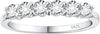 Sterling Silver Moissanite Wedding Band