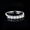 Sterling Silver Moissanite Wedding Band