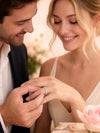 Moissanite Bezel Set Eternity Ring