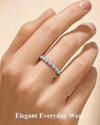 Moissanite Bezel Set Eternity Ring