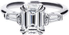 Moissanite Sterling Silver Engagement Ring