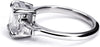 Moissanite Sterling Silver Engagement Ring