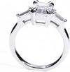 Moissanite Sterling Silver Engagement Ring