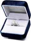 Moissanite Sterling Silver Engagement Ring