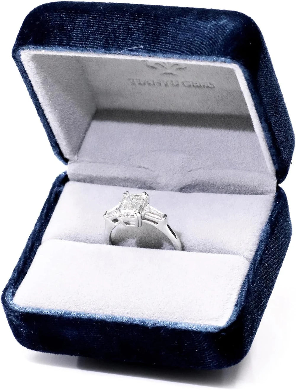Moissanite Sterling Silver Engagement Ring