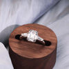 Moissanite Sterling Silver Engagement Ring