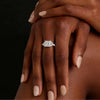 Sterling Silver Princess Moissanite Ring