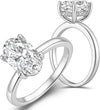Oval Moissanite Solitaire Ring