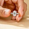 Oval Moissanite Solitaire Ring