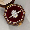 Oval Moissanite Solitaire Ring