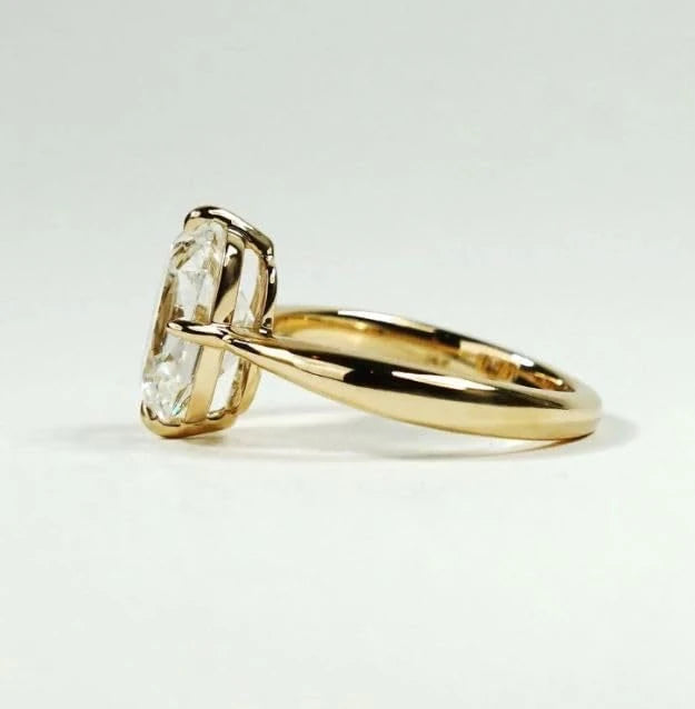 Vintage Cushion Moissanite Engagement Ring