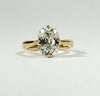 Vintage Cushion Moissanite Engagement Ring