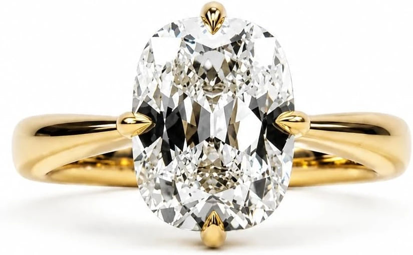 Vintage Cushion Moissanite Engagement Ring