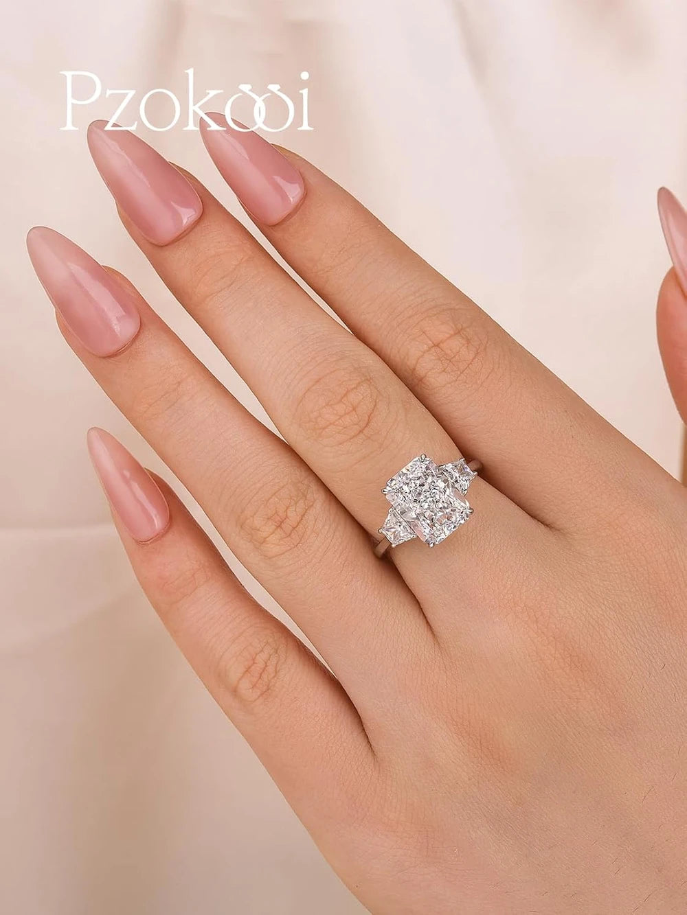 Pzokooi Radiant Cut Engagement Ring