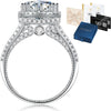 Moissanite Solitaire Sterling Silver Ring