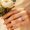 Moissanite Solitaire Sterling Silver Ring