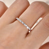 Moissanite Gold Eternity Ring