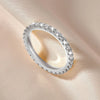 Moissanite Gold Eternity Ring