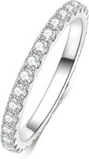 Moissanite Gold Eternity Ring