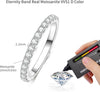 Moissanite Gold Eternity Ring