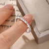 Moissanite Gold Eternity Ring