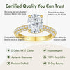 Cushion Cut Moissanite Engagement Ring
