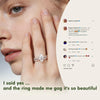 Marquise Cut Moissanite Engagement Ring Set