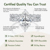 Marquise Cut Moissanite Engagement Ring Set