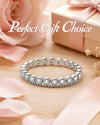 Moissanite Eternity Wedding Band