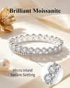 Moissanite Eternity Wedding Band