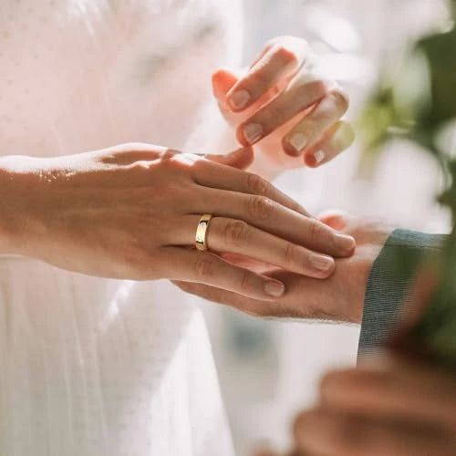 Moissanite Eternity Wedding Band