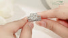 Moissanite Halo Wedding Ring Set